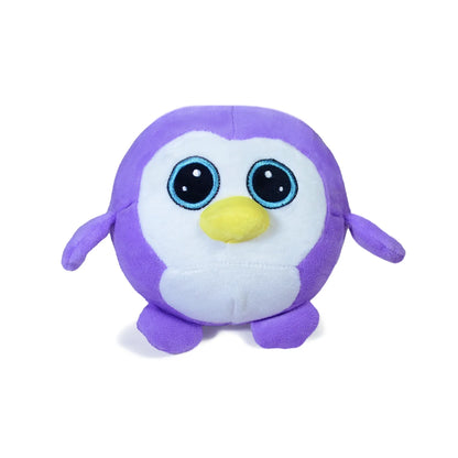 Alcancía de peluche Pingüino 25 cm morado