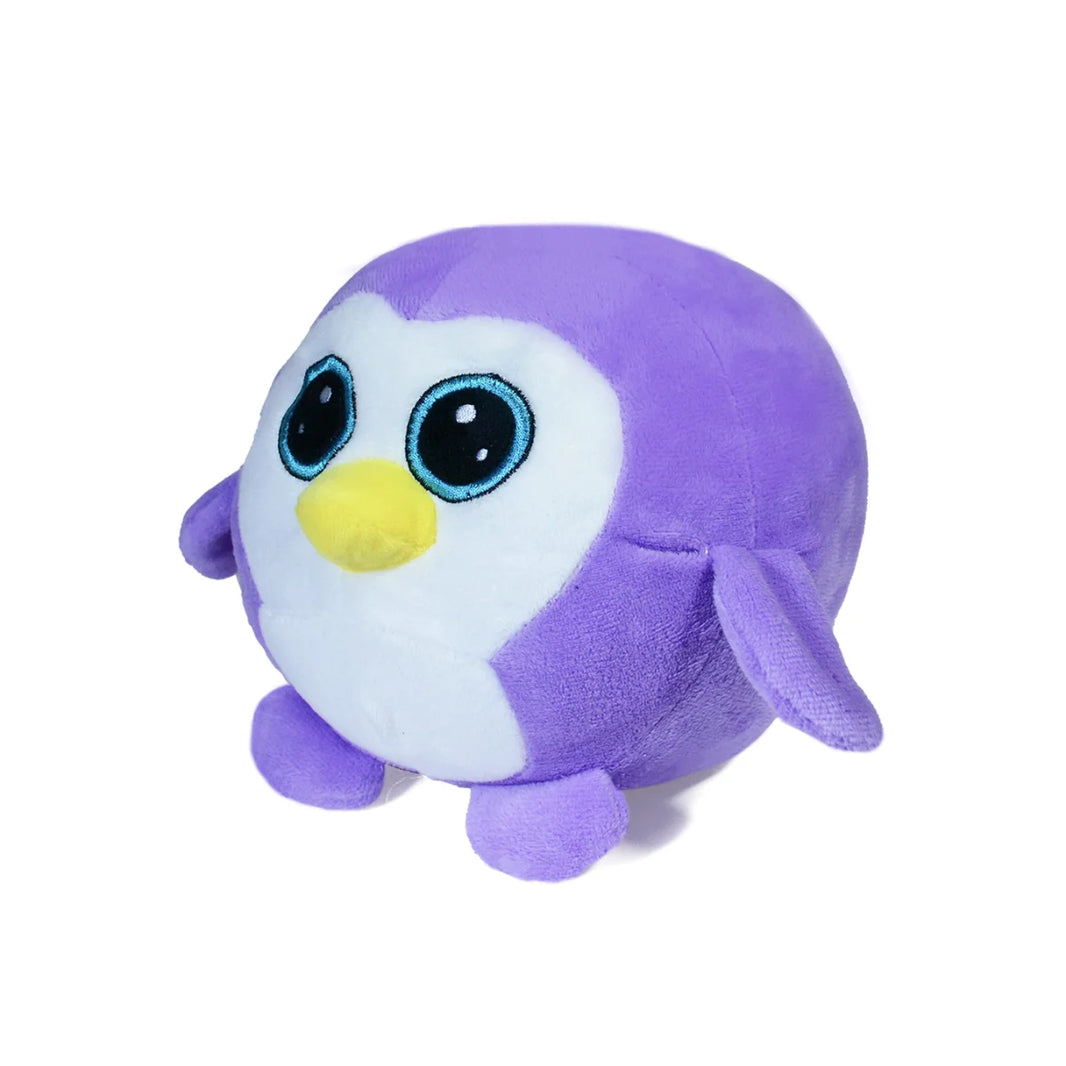 Alcancía de peluche Pingüino 25 cm morado