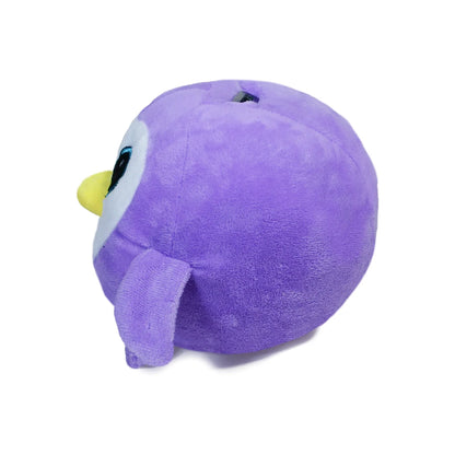 Alcancía de peluche Pingüino 25 cm morado