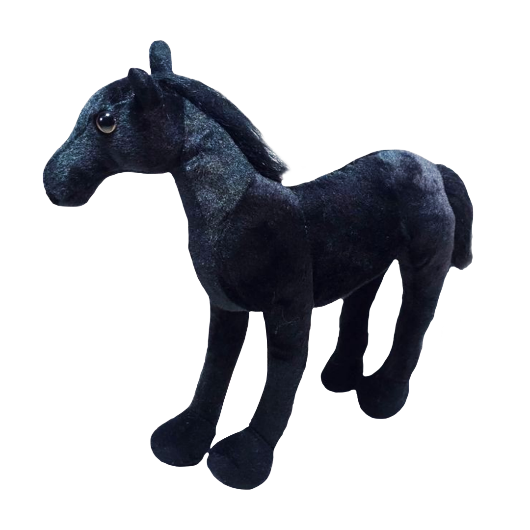 CABALLO AZABACHE 36CM - NEGRO