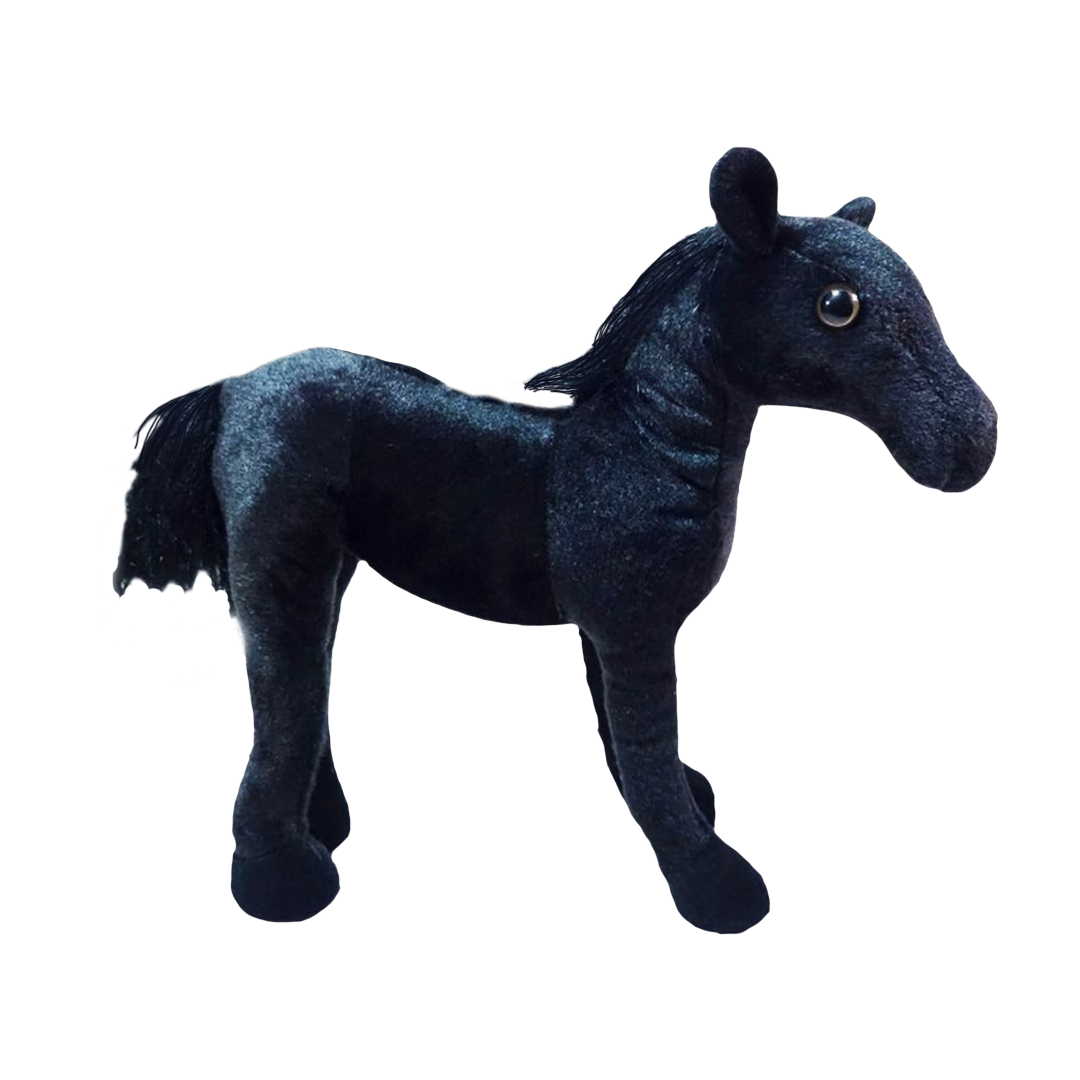CABALLO AZABACHE 36CM - NEGRO