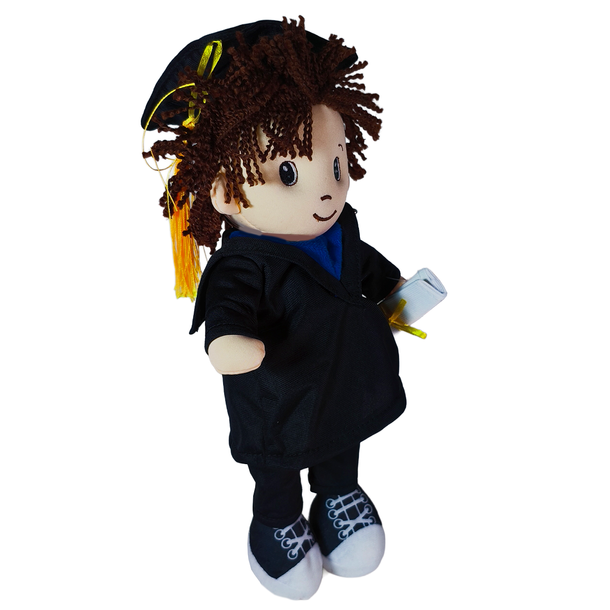 MUÑECO GRADUADO - NEGRO 30 CM