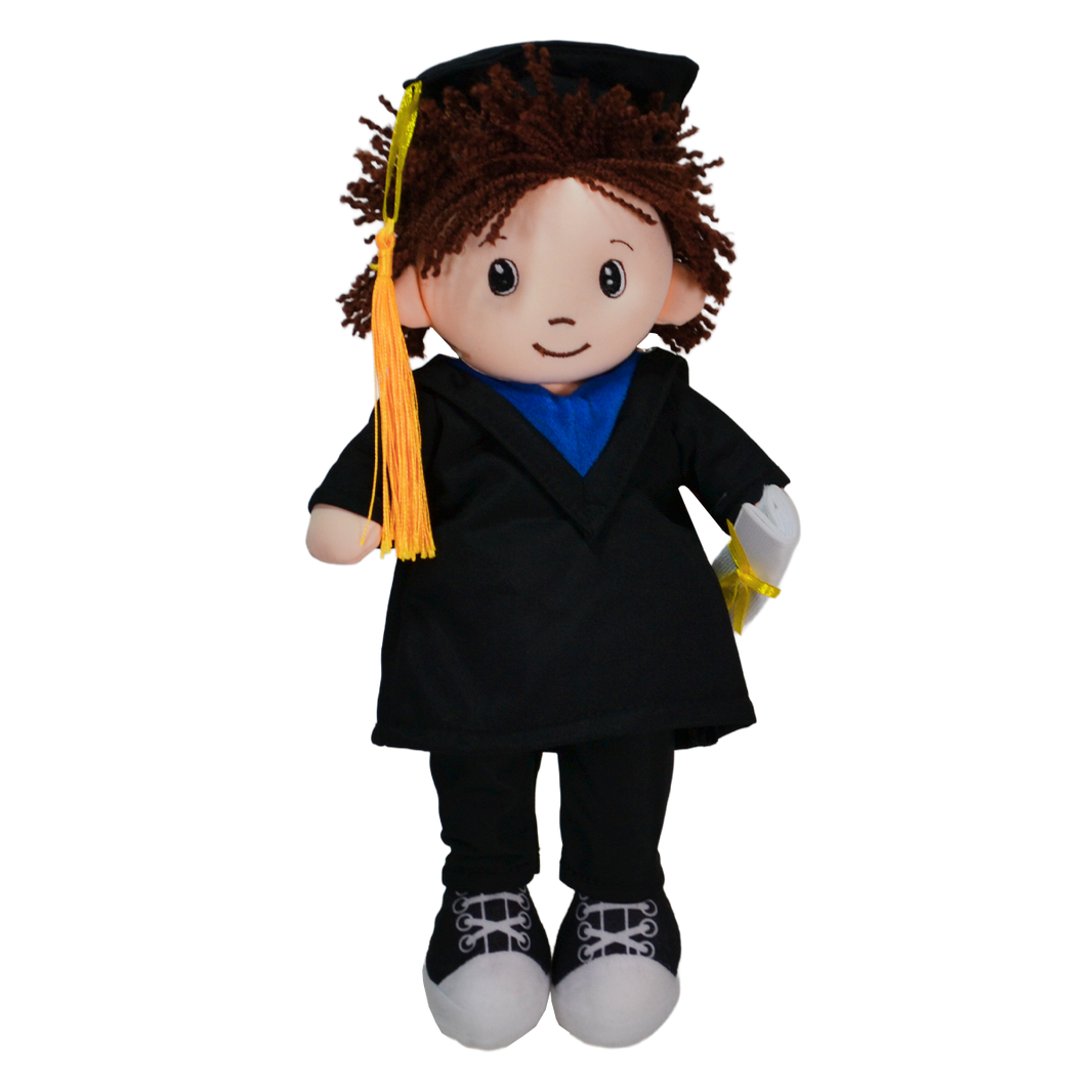 MUÑECO GRADUADO - NEGRO 30 CM