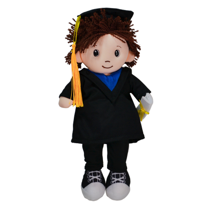 MUÑECO GRADUADO - NEGRO 30 CM