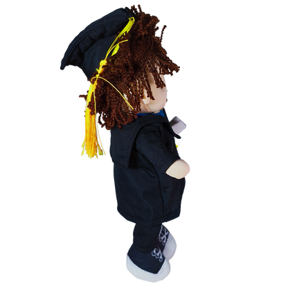 MUÑECO GRADUADO - NEGRO 30 CM