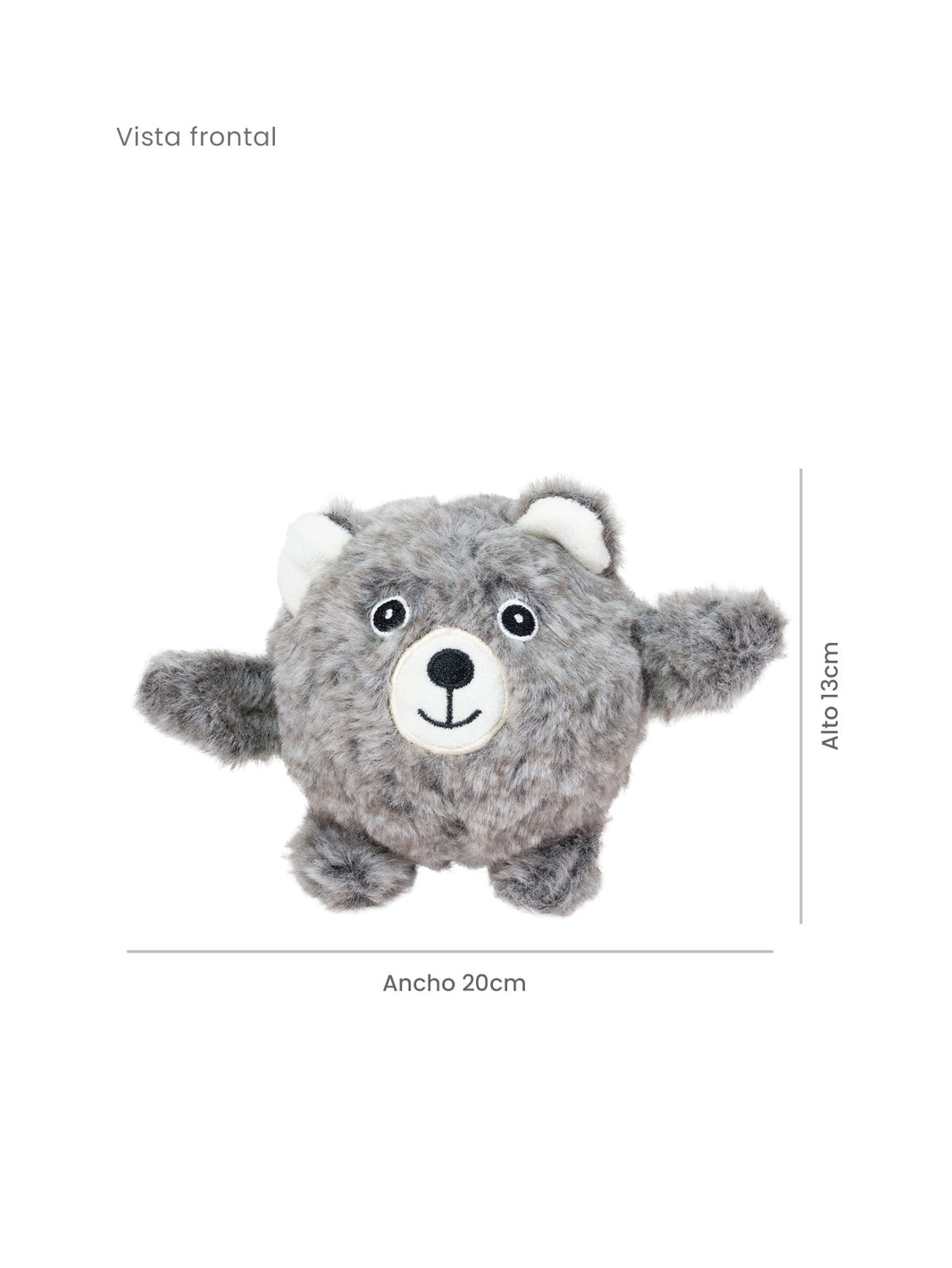 Oso de Peluche para mascotas 10 cm