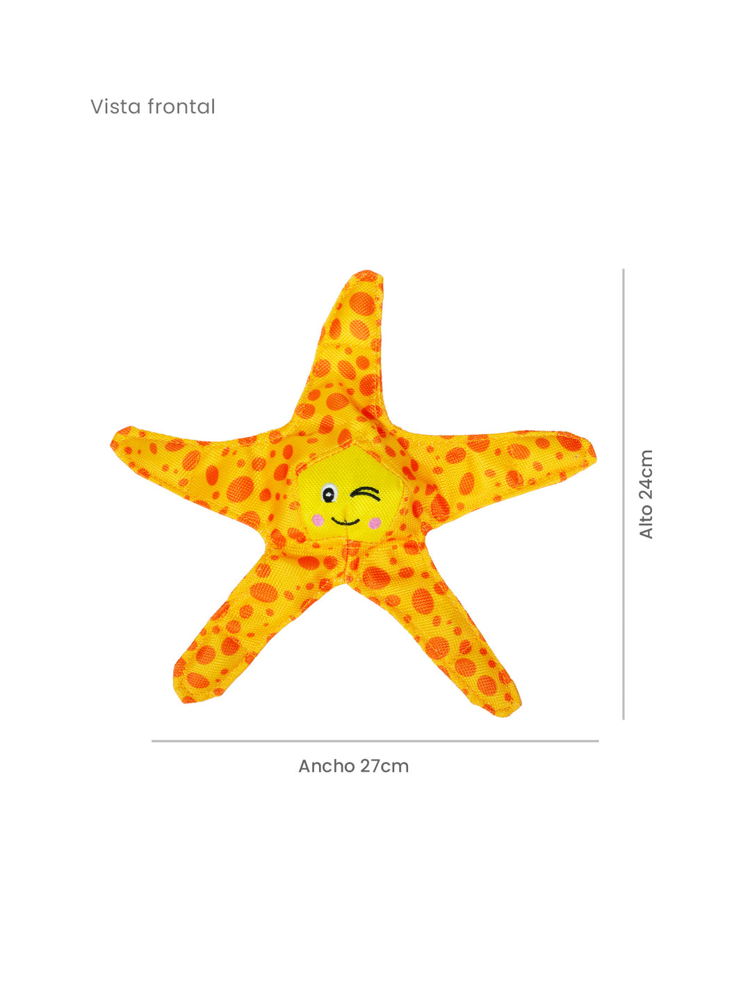 Estrella de Peluche de Mar para mascotas 27 cm