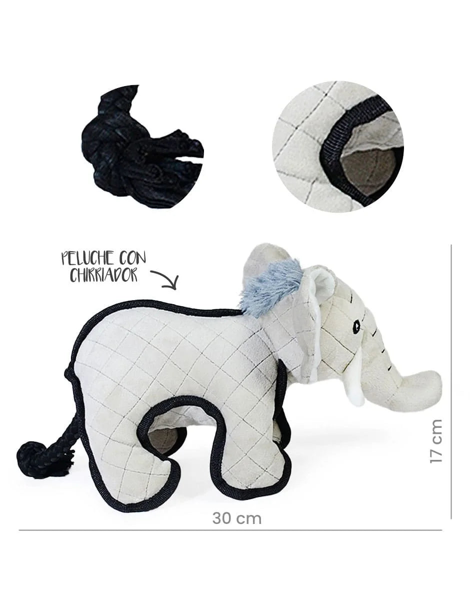 Elefante de Peluche para mascota 30 cm