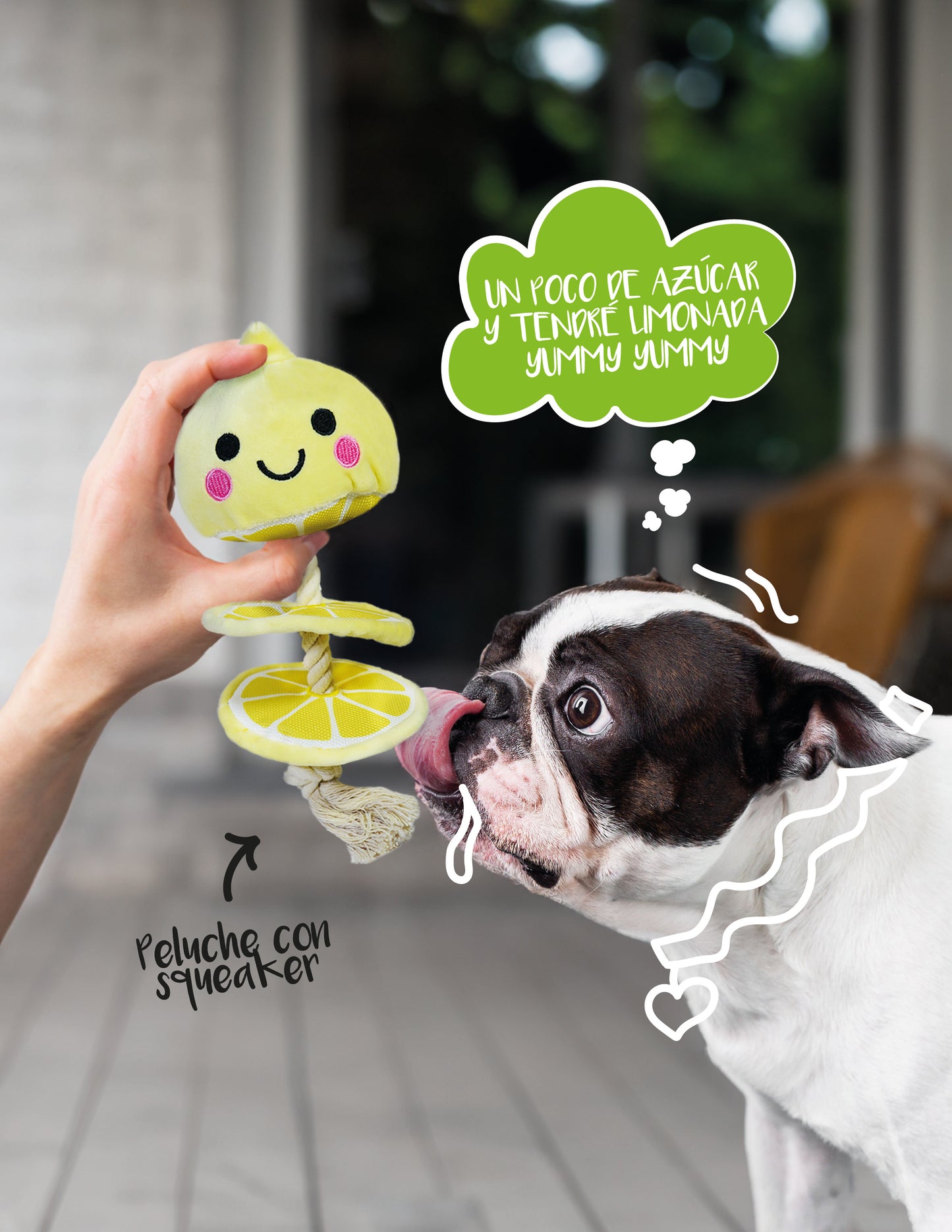 LIMÓN PARA MASCOTAS 25cm - AMARILLO