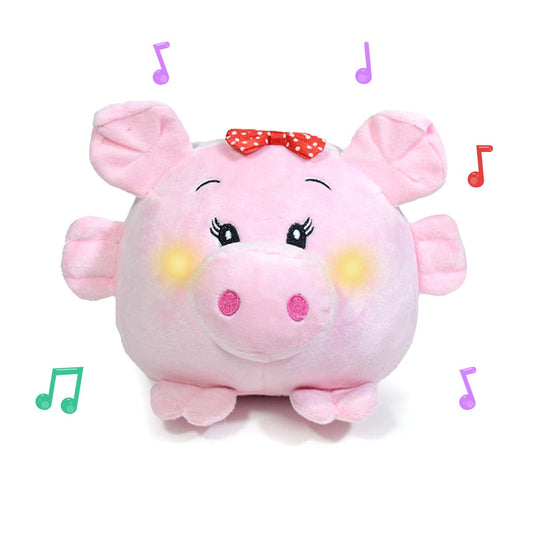 Peluche Alcancía Cerdia 18cm Rosa - Ahorro Juguetón +3 años