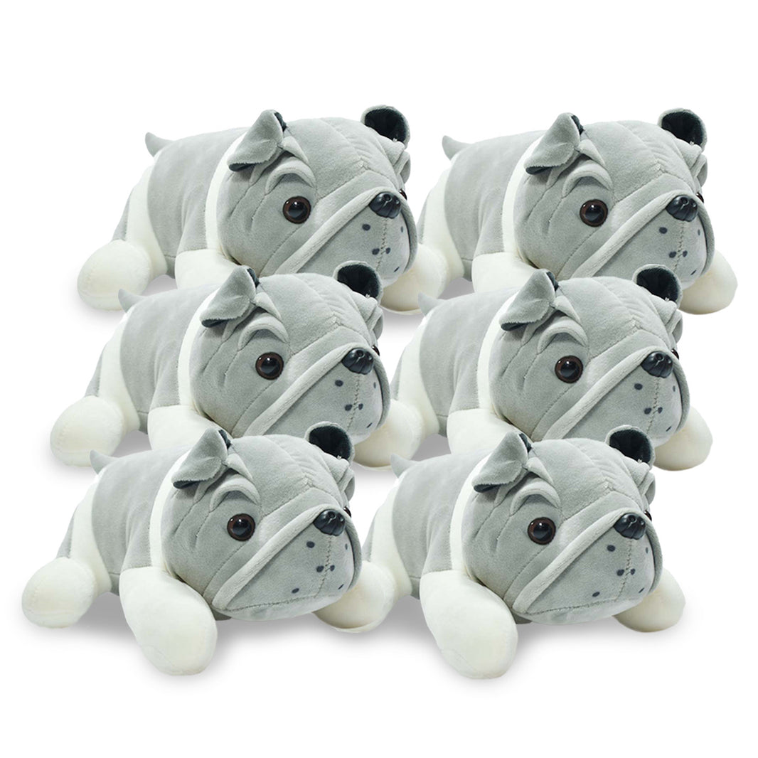 Paquete de peluches Bulldog Henna 6 piezas