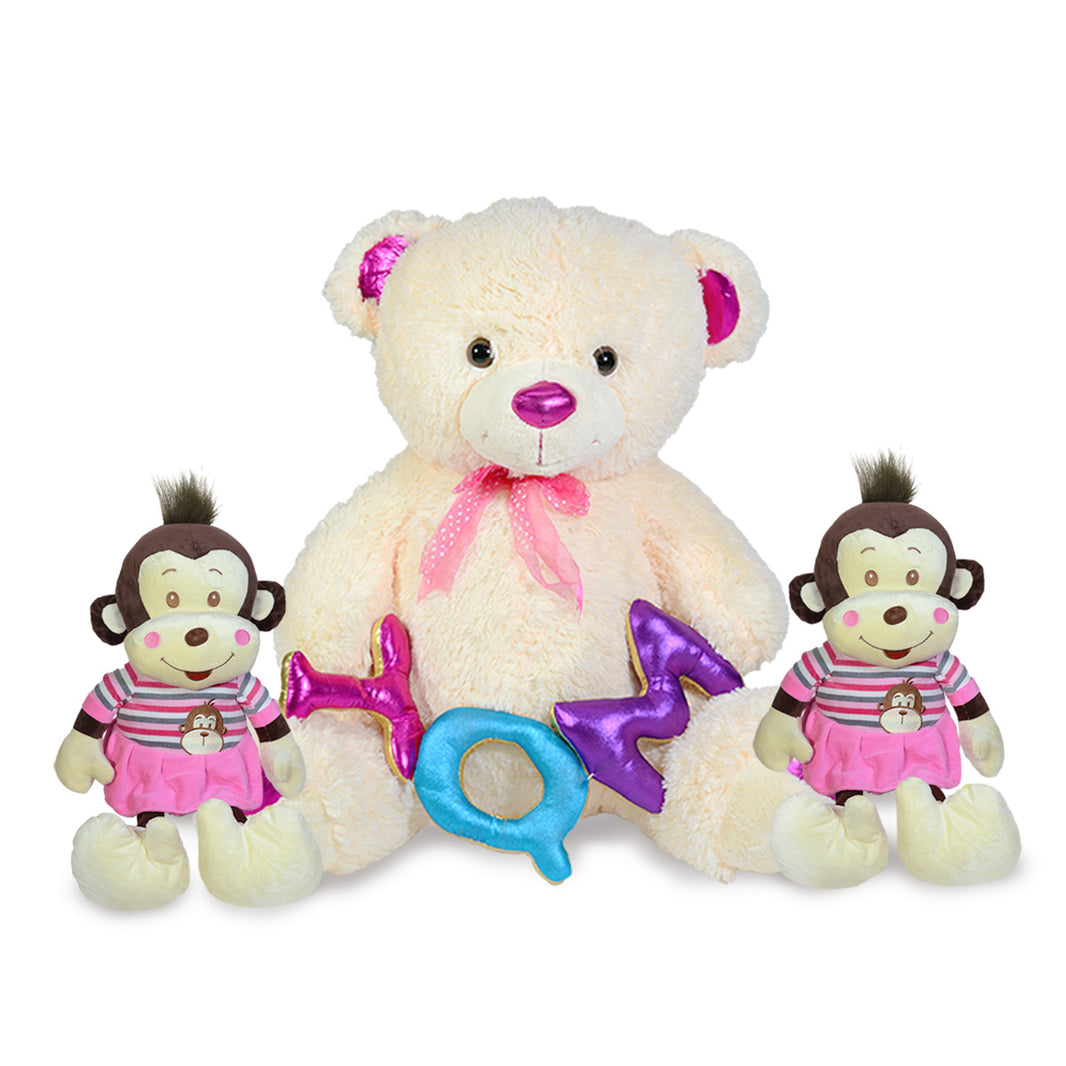 Paquete de peluches Changa Lili y Oso Jobo 3 piezas