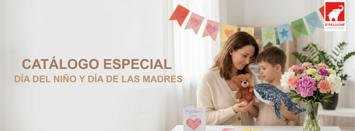 Peluches para Día de la Madre y Día del Niño en catálogo de D’Peluche