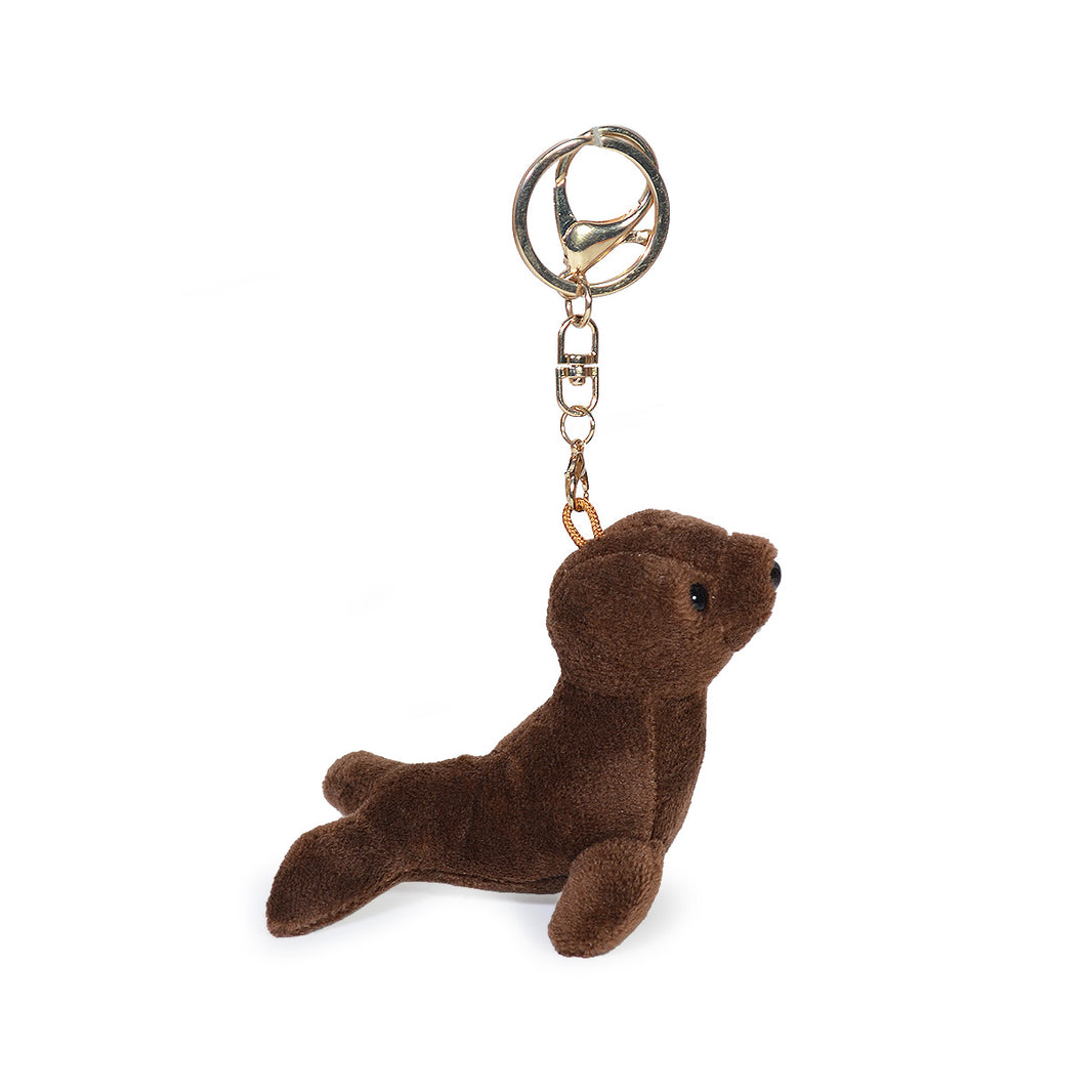 LLAVERO FOCA 11cm - CAFÉ