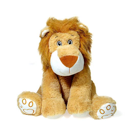 Peluche León Agustín 25cm Naranja - Rey de la Selva Sentado Suave +3 Años