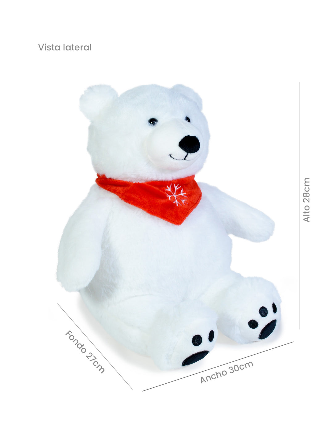 Oso Polar de Peluche Nicolás 28 cm