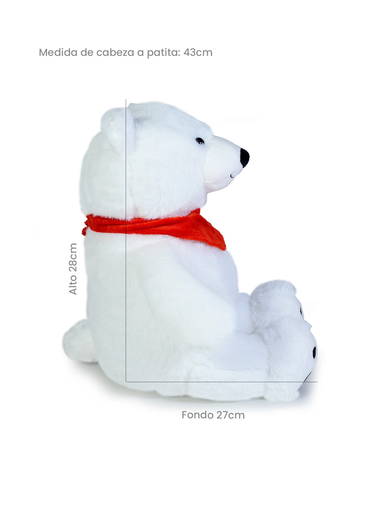 Oso Polar de Peluche Nicolás 28 cm