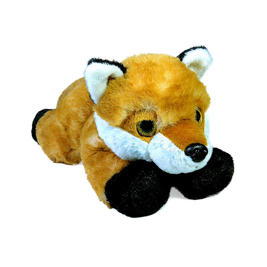 Zorro de Peluche Nick 28cm naranja con cola esponjosa