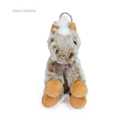 LLAVERO CABALLO 12cm - CAFÉ
