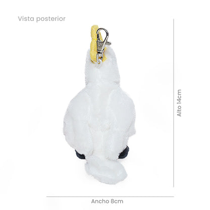LLAVERO CACATUA 12cm - BLANCO