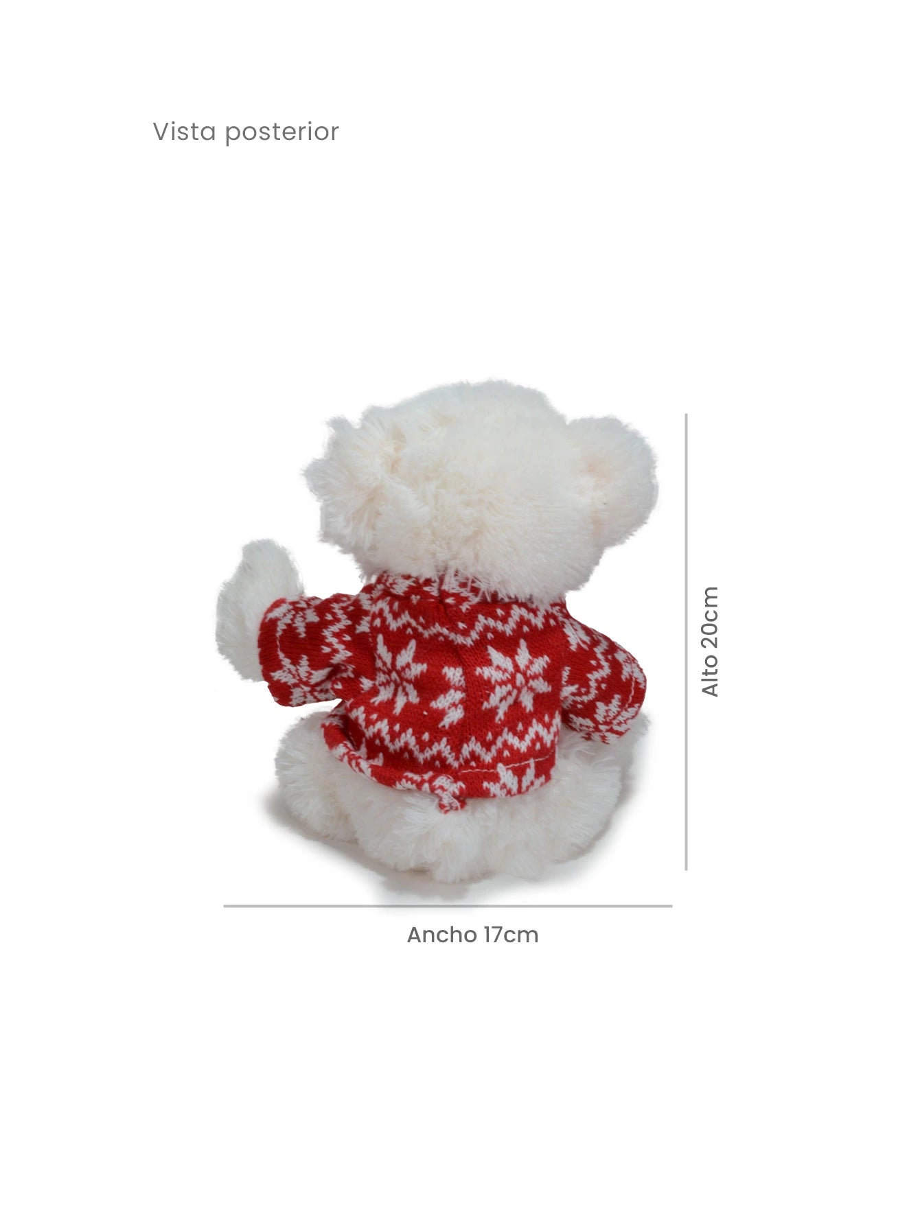 Osito de peluche Gaspar 20 cm blanco