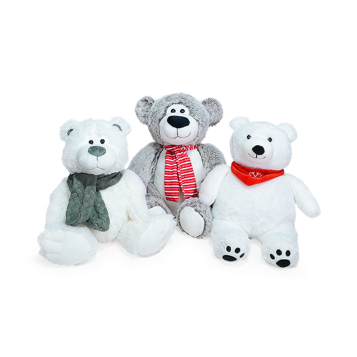 Paquete de peluches Navidad 3 piezas multicolor
